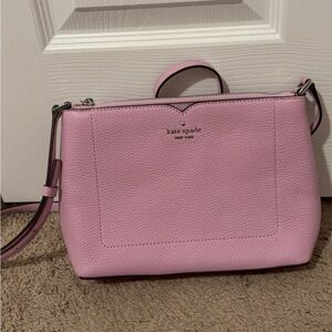 Kate spade pink/ purple toned over shoulder/ crossbody purse brand new